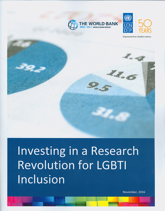 Investing in a research revolution for LGBTI inclusion /Mary Virginia Lee Badgett, Philip Robert Crehan.